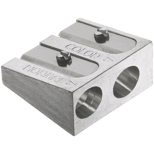 White Smoke Faber-Castell  Double Hole Metal Sharpener, 1Pcs Drawing Accessories