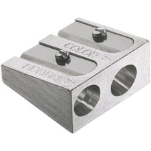 White Smoke Faber-Castell  Double Hole Metal Sharpener, 1Pcs Drawing Accessories