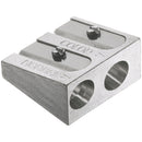 White Smoke Faber-Castell  Double Hole Metal Sharpener, 1Pcs Drawing Accessories