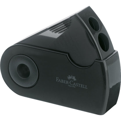 White Smoke Faber-Castell  Sleeve Sharpener, Double Hole, With Catch, 1Pcs Drawing Accessories