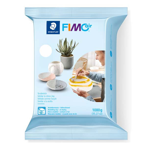 Light Blue Staedtler FIMO Air Modelling Clay, White, 1kg Modelling Clay