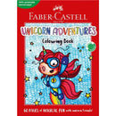 Firebrick Faber Castell Unicorn Adventures Colouring Book, A4 - 60 Pages Kids Colouring Books