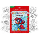 White Smoke Faber Castell Unicorn Adventures Colouring Book, A4 - 60 Pages Kids Colouring Books