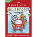 Firebrick Faber Castell Aussie Road Trip 60pg Colouring Book Kids Activities