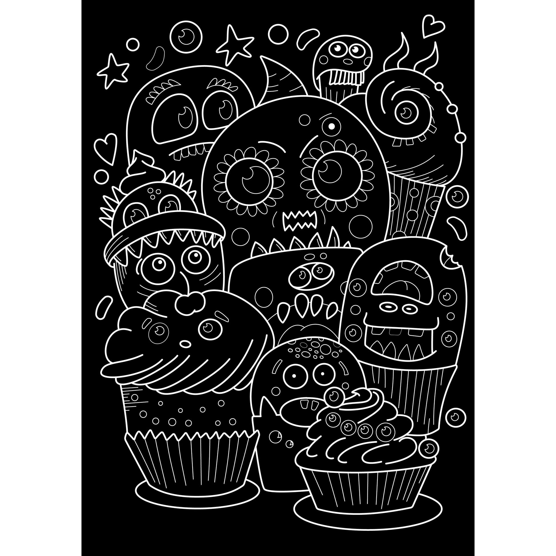 Black Faber Castell Black Edition Colouring Book 20 pages Kids Colouring Books