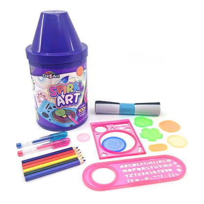 White Smoke CRA-Z-ART Spiral Art Crayon Can Drawing & Writing