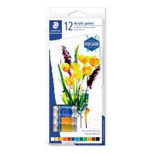 White Smoke Staedtler Design Journey Acrylic Paints, Assorted Colours, 12ml x 12Pk Acrylic Paints