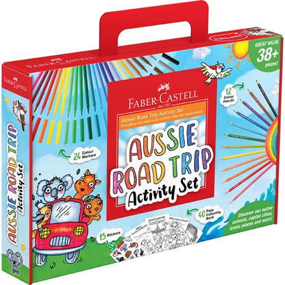 White Smoke Faber Castell Aussie Road Trip Activity Set Kids Craft Kits