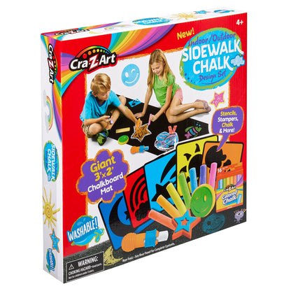 White Smoke CRA-Z-ART Sidewalk Chalk Design Set Stationery