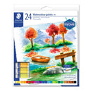 White Smoke Staedtler Design Journey Watercolour Paints, Assorted Colours, 12ml x 24Pk Watercolour Paints