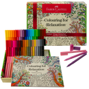 Dark Gray Faber Castell Colouring for Relaxation Gift Set Adult Colouring In Books
