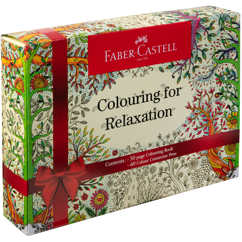 Gray Faber Castell Colouring for Relaxation Gift Set Adult Colouring In Books