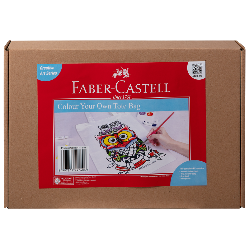 Dim Gray Faber Castell Colour Your Own Tote Bag Kit Kids Kits