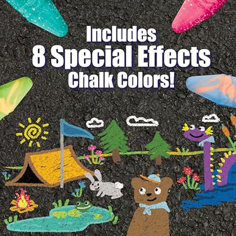 Crayola Washable Sidewalk Chalk in Assorted Colors 64 Count Gift for Kids