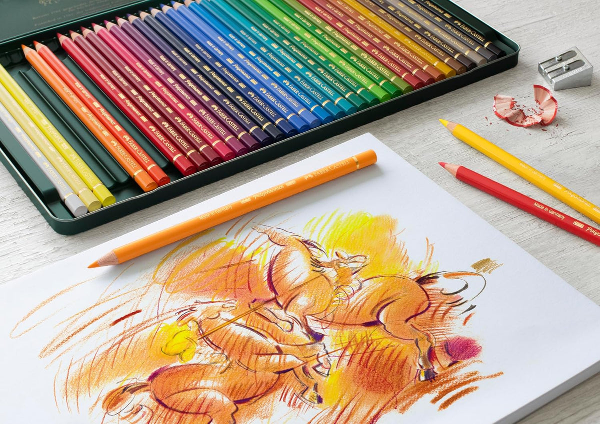 Lavender Polychromos Colour Pencil Assorted, Tin of 60 Pencils