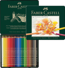 White Smoke Polychromos Colour Pencil Assorted, Tin of 24 Pencils