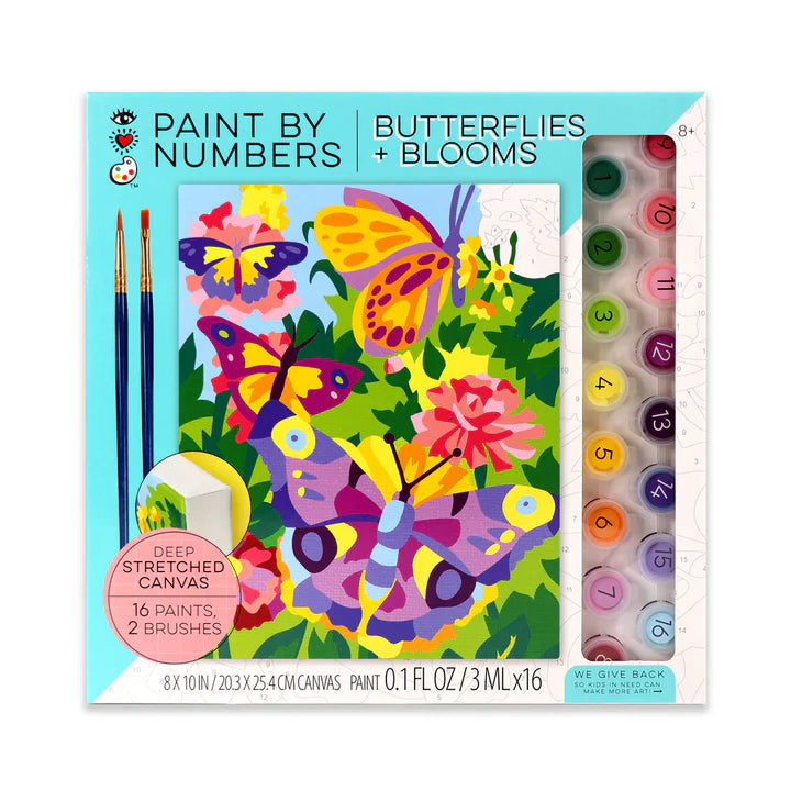 White Smoke I Heart Art  Paint By Number Kits, Butterflies & Blooms Kids Paint and Canvas