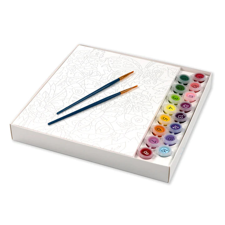 White Smoke I Heart Art  Paint By Number Kits, Butterflies & Blooms Kids Paint and Canvas