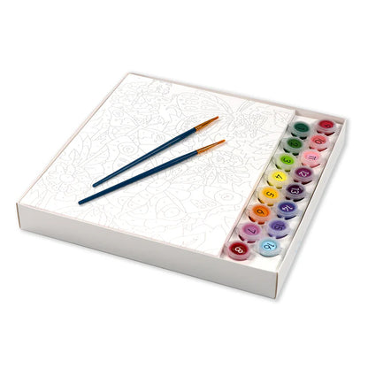 White Smoke I Heart Art  Paint By Number Kits, Butterflies & Blooms Kids Paint and Canvas