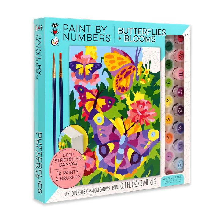White Smoke I Heart Art  Paint By Number Kits, Butterflies & Blooms Kids Paint and Canvas