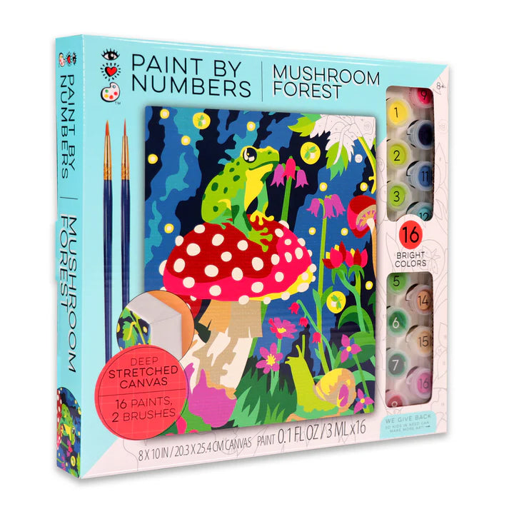 White Smoke I Heart Art  Paint By Number Kits, Mushroom Forest Kids Paint and Canvas