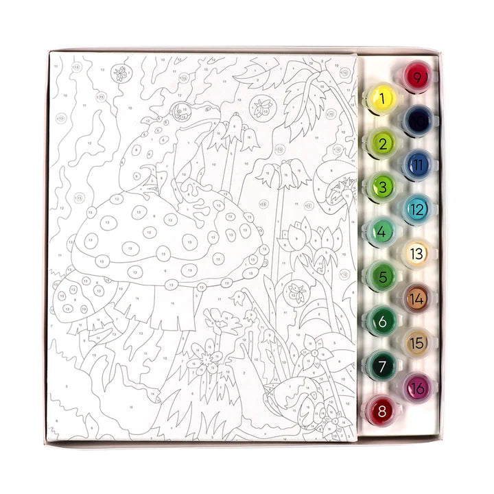 White Smoke I Heart Art  Paint By Number Kits, Mushroom Forest Kids Paint and Canvas