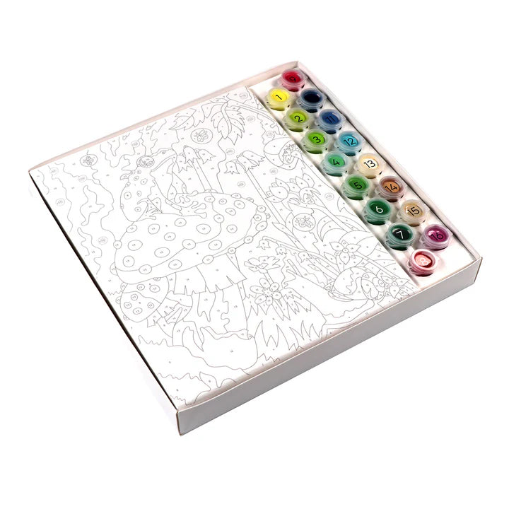 White Smoke I Heart Art  Paint By Number Kits, Mushroom Forest Kids Paint and Canvas