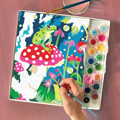 Maroon I Heart Art  Paint By Number Kits, Mushroom Forest Kids Paint and Canvas