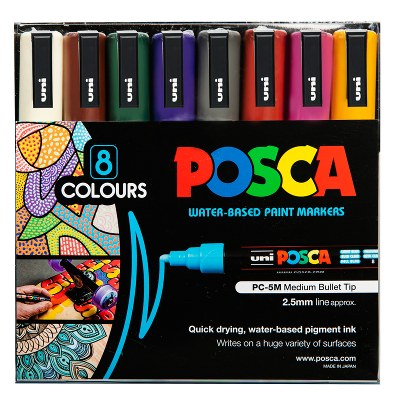 Black Posca Paint Marker PC5M Bullet Beige Pens and Markers