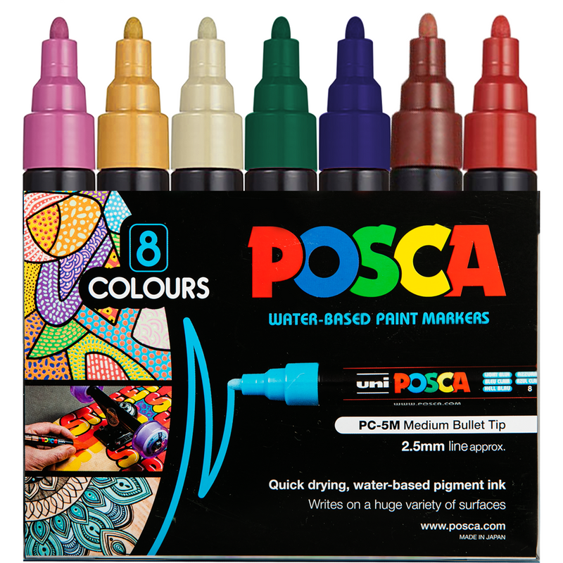 Black Posca Paint Marker PC5M Bullet Beige Pens and Markers