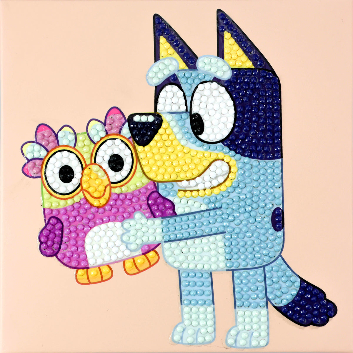 Bisque Bluey Diamond Painting Box, 15x15cm - 001 Bluey & Chattermax Kids Activities