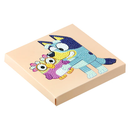 White Smoke Bluey Diamond Painting Box, 15x15cm - 001 Bluey & Chattermax Kids Activities