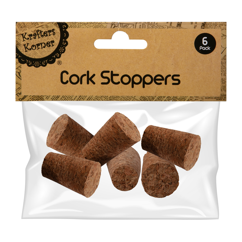 Sienna Krafters Korner Cork Stoppers 6 Pack Corks
