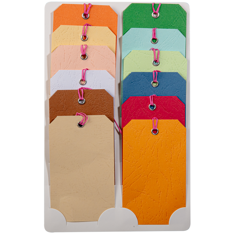 Tan Krafters Korner Gift Tags with ribbon 12 Pack Quilting and Sewing Tools and Accessories