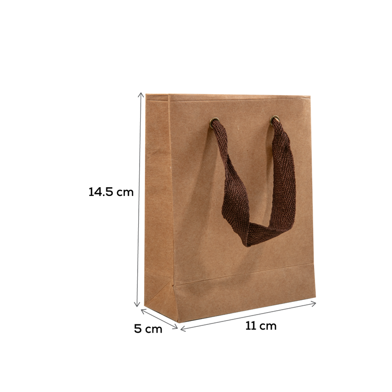 Sienna Krafters Korner Brown Bags 2 Pack 14.5x11x 5cm Gift Bags and Recloseable Bags