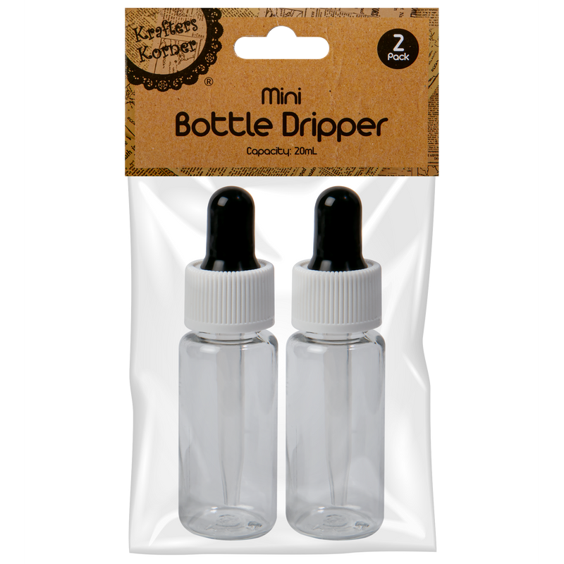 Light Gray Krafters Korner Craft Mini Bottle Dripper (2 Pack) Shells Glass and Mirrors
