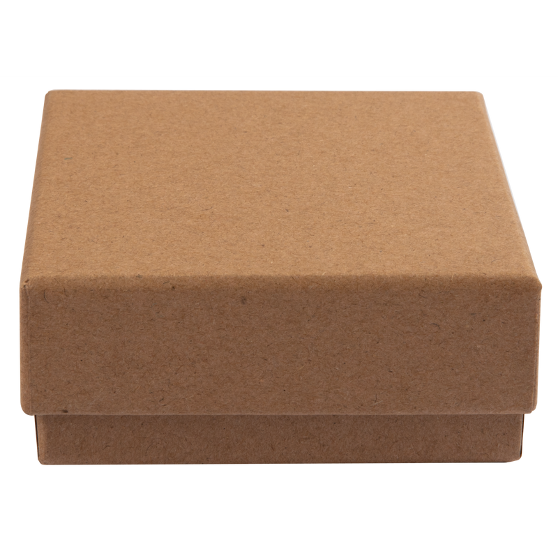 Sienna Krafters Korner Square Paper Kraft Boxes-Brown (2 Pack) Craft Storage
