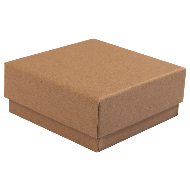 Rosy Brown Krafters Korner Square Paper Kraft Boxes-Brown (2 Pack) Craft Storage