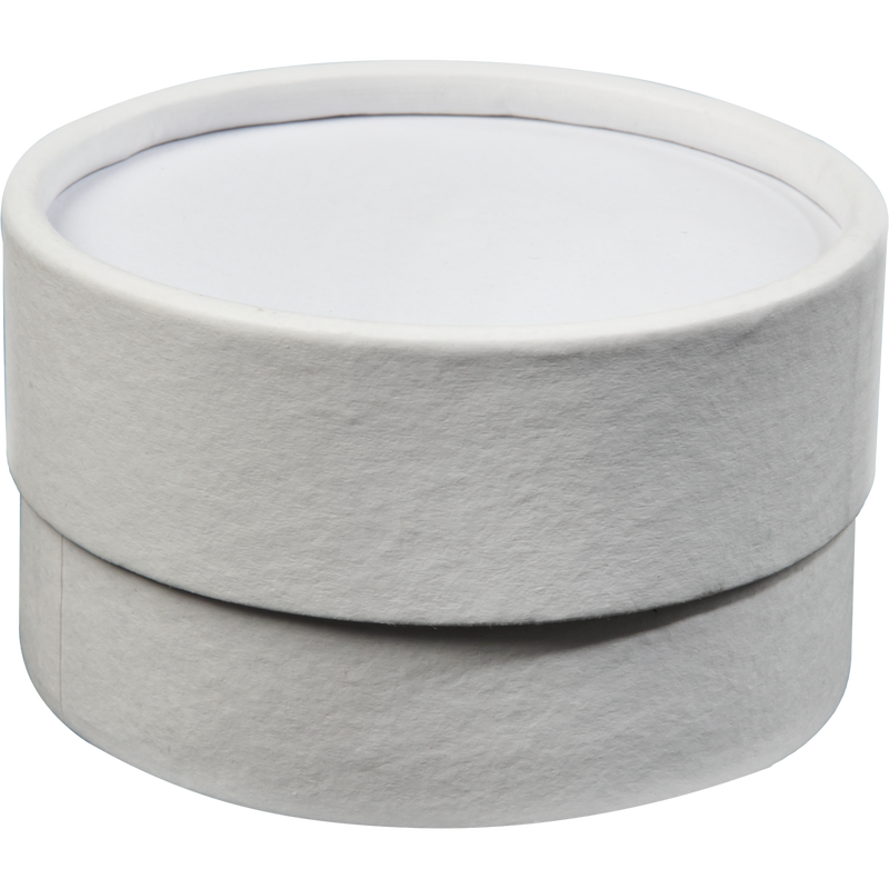 Gray Krafters Korner Round Paper Boxes-White (2 Pack) Craft Storage