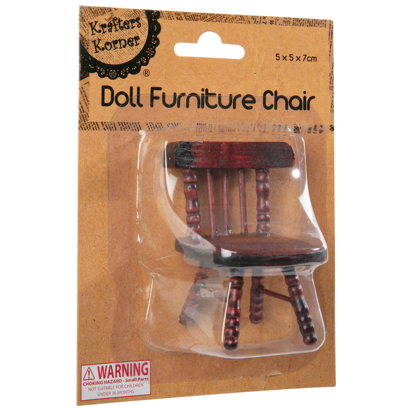 Rosy Brown Krafters Korner Doll Furniture Brown Chair Doll Making