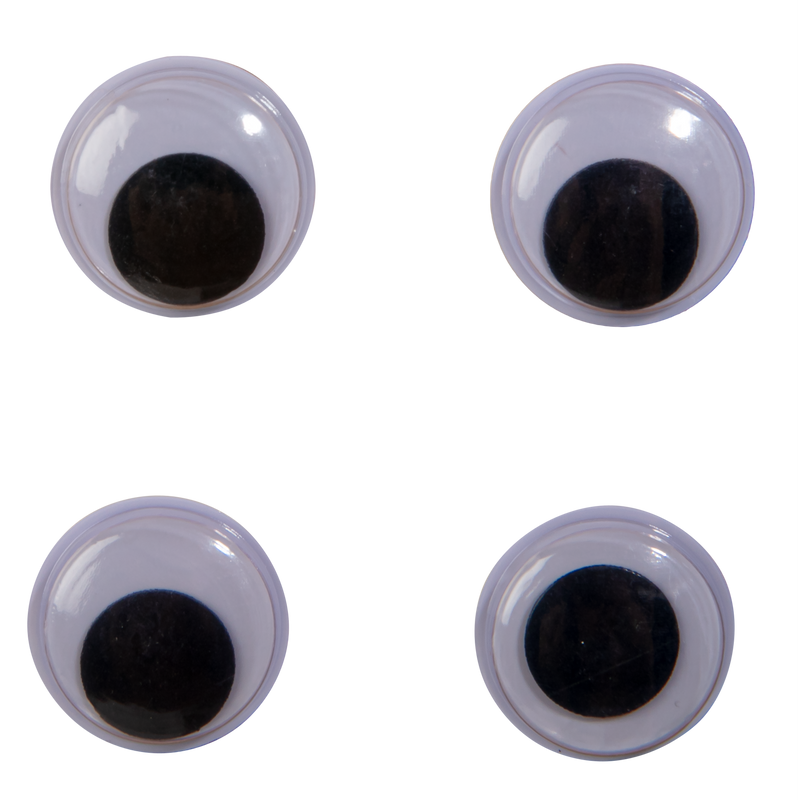 Dark Gray Krafters Korner 20mm Adhesive Black Wiggly Eye Stick 24 Pack Googly Eyes