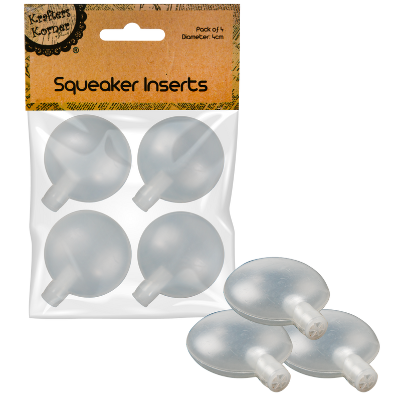 Gray Krafters Korner Squeaker Insert 4cm 4 Pack Doll Making