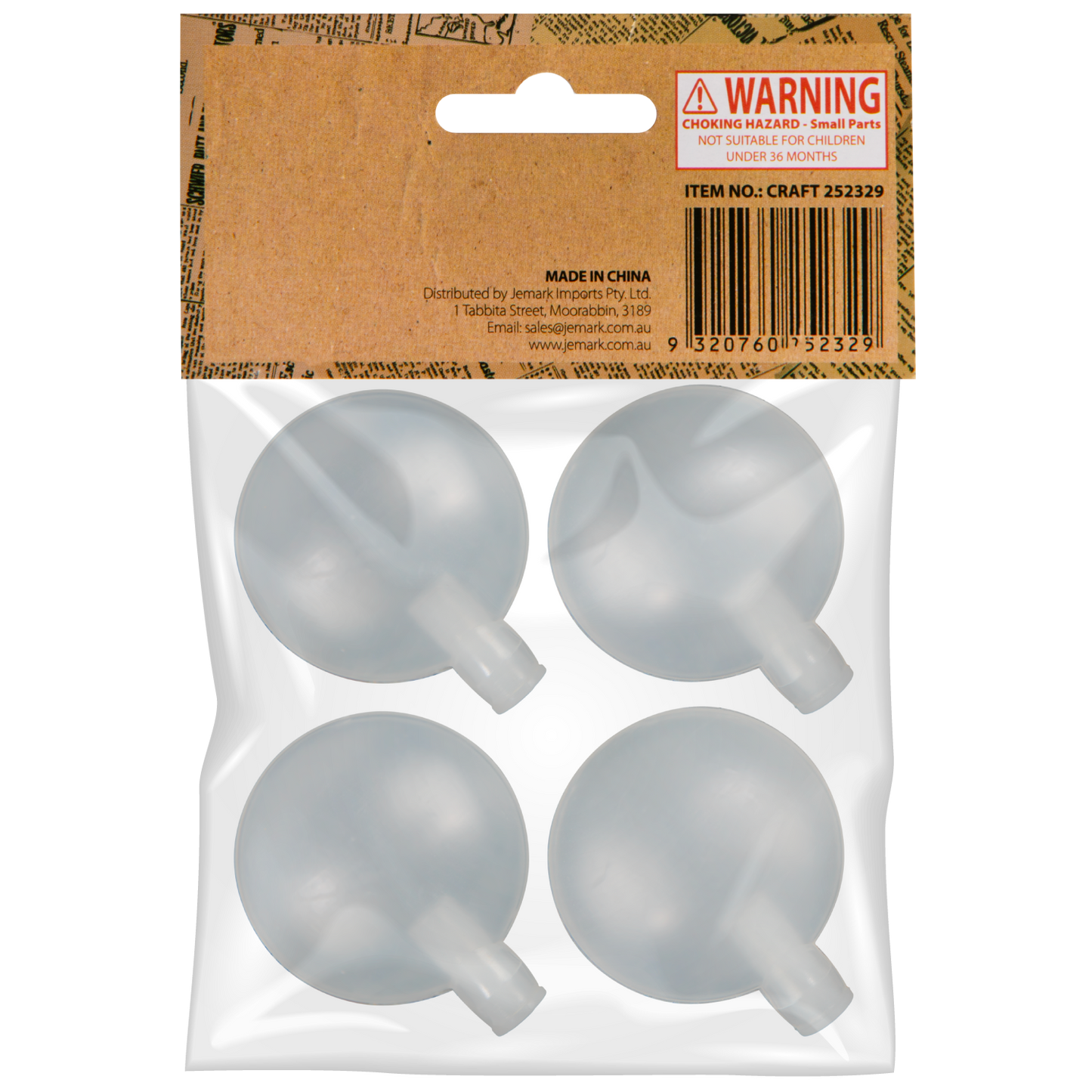 Light Gray Krafters Korner Squeaker Insert 4cm 4 Pack Doll Making