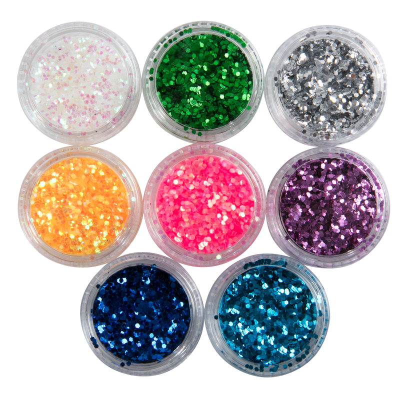 Gray Krafters Korner Glitter Tubs 8 Pack Glitter