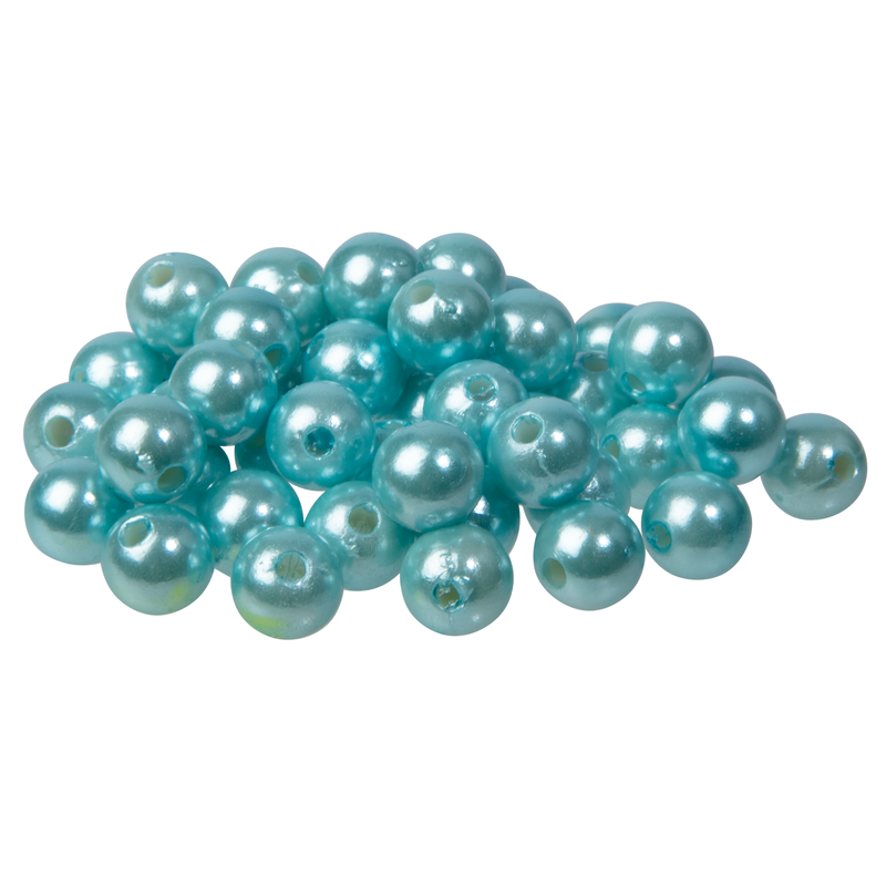 Cadet Blue Krafters Korner Pearl Beads-Light Blue 8mm (50g) Beads