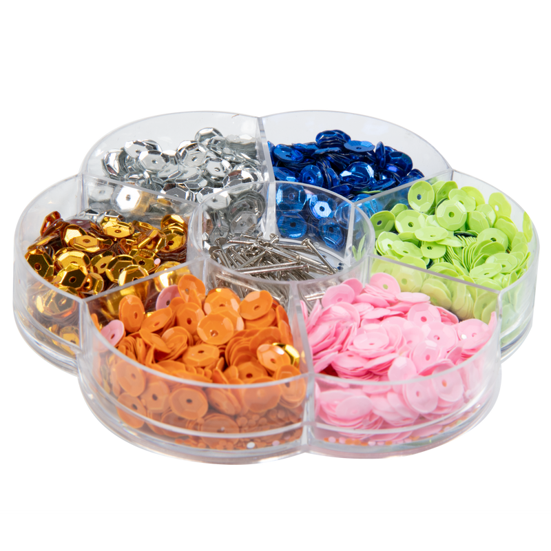 Gray Krafters Korner Pastel 6 Colour Sequin Set Sequins and Rhinestons