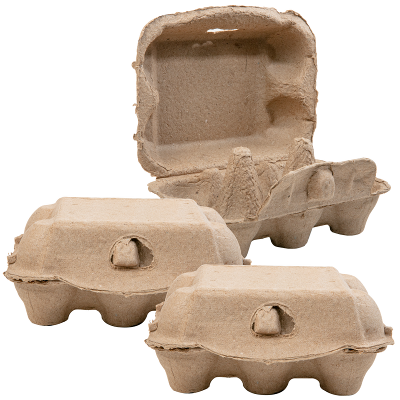 Rosy Brown Krafters Korner Paper Mache Egg Carton (3 Pack) Kids Paper Shapes