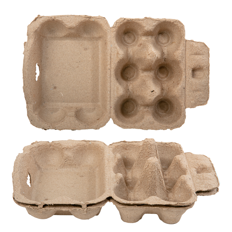 Rosy Brown Krafters Korner Paper Mache Egg Carton (3 Pack) Kids Paper Shapes