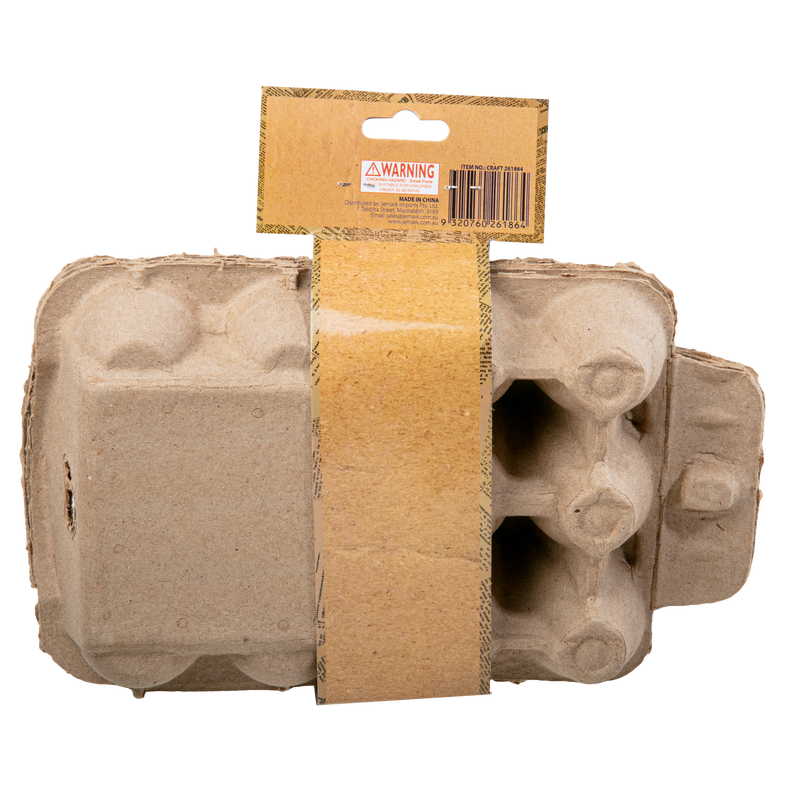 Rosy Brown Krafters Korner Paper Mache Egg Carton (3 Pack) Kids Paper Shapes