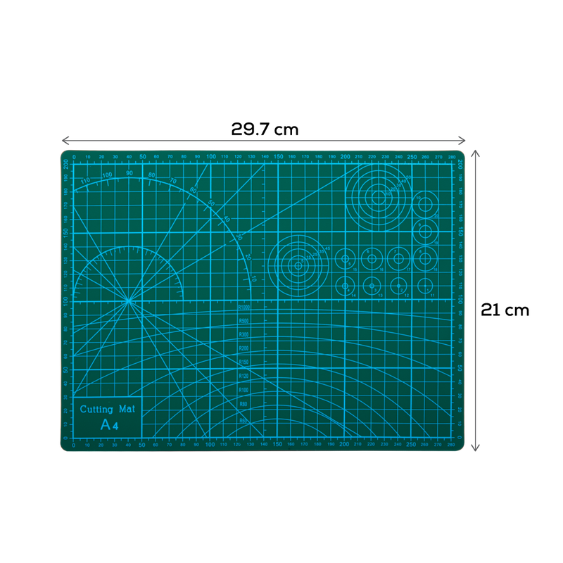 Dark Slate Gray Krafters Korner Cutting Mat A4 Quilting and Sewing Tools and Accessories